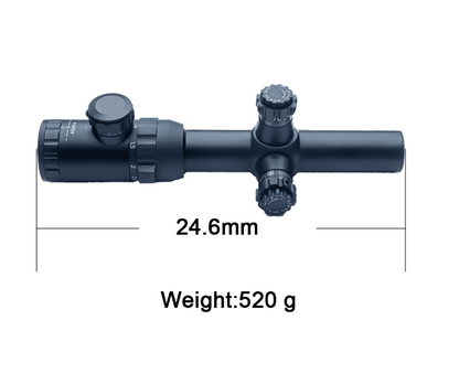 NightStar 1-4X24IR Tactical Rifle Scope Hunting Scope With Illuminated Reticle