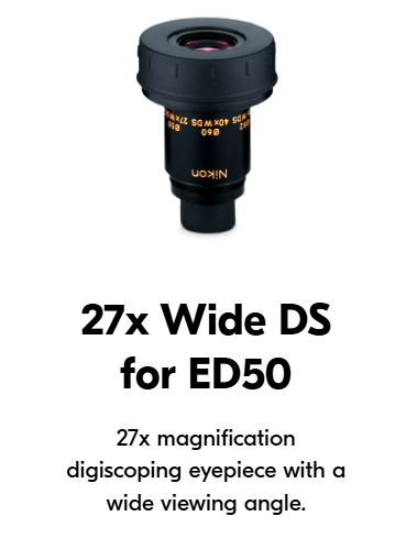 Nikon Fieldscope 50mm ED Eyepiece - 27x Wide DS