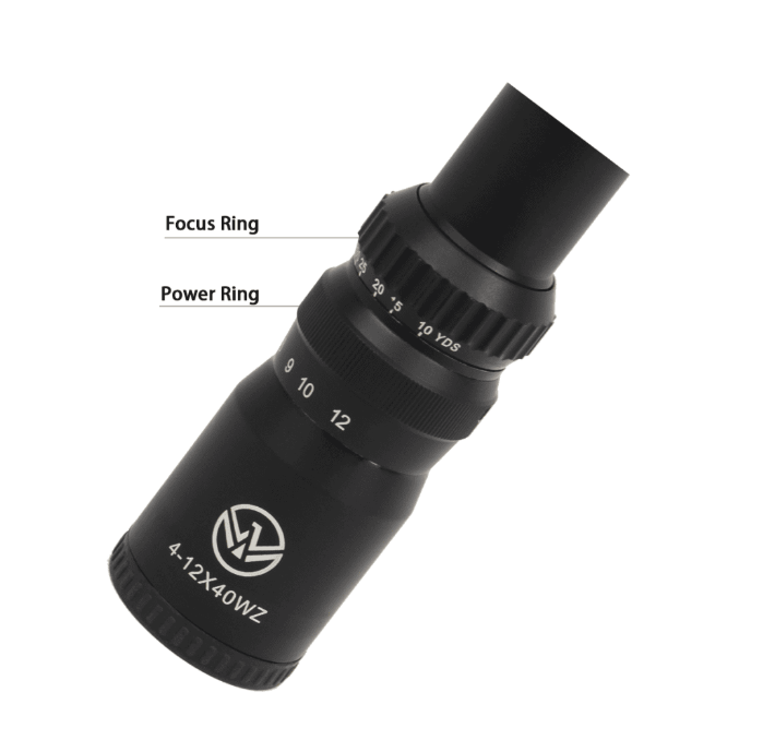 NightStar 4-12x40WZ US Patented Rear Focus Hunting Rifle Scope - NS11151
