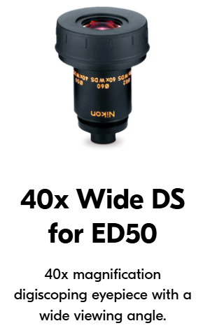 Nikon Fieldscope 50mm ED Eyepiece - 40x Wide DS